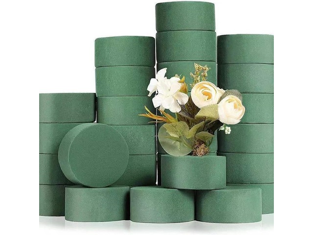 4Pcs Wet Floral Foam Round Brick Flower Arrangement 8cm