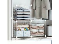 One Set X 3 Stackable Cube Storage Unit Kit White Color