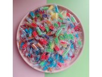 100 Miniature Wishing Bottle Pendant with Lucky Star Sequin 100 Miniature Wishing Bottle Pendant with Lucky Star Sequin