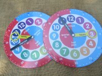 1Pc Demonstration Clock for Teaching Learning Games 23cm Dia 1Pc Demonstration Clock for Teaching Learning Games 23cm Dia
