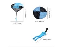 6Pcs Hand Throw Paratrooper Parachute Outdoor Activity Toy