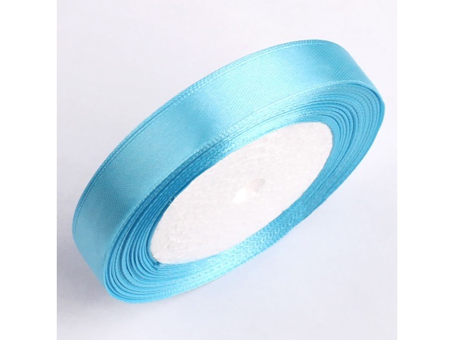10Rolls X 25Yards Blue Satin Ribbon 18mm