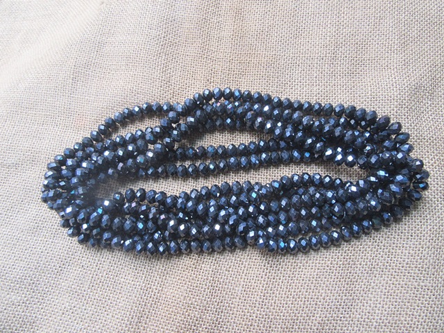 6Strand x 68Pcs Black Faceted Glass Beads 10mm 6Strand x 68Pcs Black Faceted Glass Beads 10mm