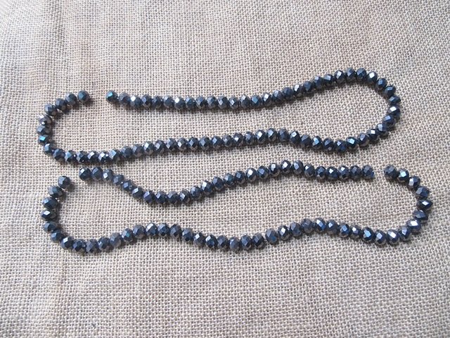 6Strand x 65Pcs Black Faceted Glass Beads 10mm 6Strand x 65Pcs Black Faceted Glass Beads 10mm