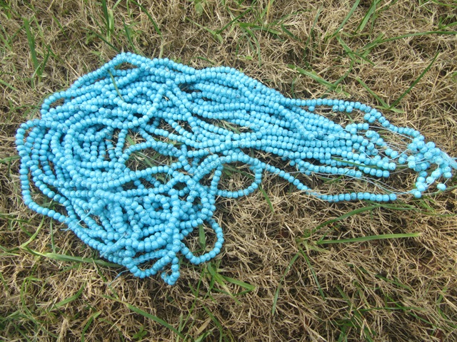 10Strand x 220Pcs Round Blue Turquoise Stone Beads 5mm Dia. 10Strand x 220Pcs Round Blue Turquoise Stone Beads 5mm Dia.