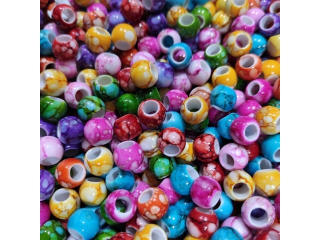 250Gram (630Pcs) Loose Round Beads Pony Beads Mixed Color 250Gram (630Pcs) Loose Round Beads Pony Beads Mixed Color