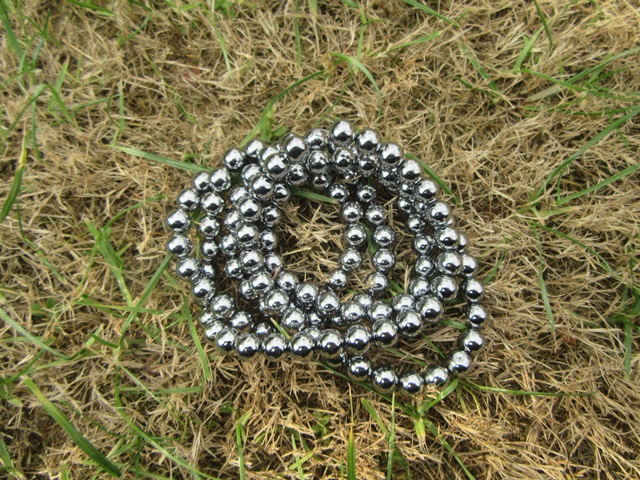 3Strand x 118Pcs Nickle Plated 10mm Round Spacer Beads 3Strand x 118Pcs Nickle Plated 10mm Round Spacer Beads