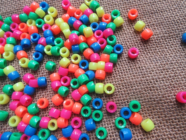 190g (950pcs) Barrel Pony Beads Loose Bead 8mm