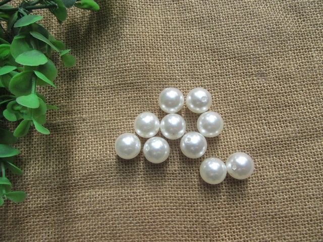 (image for) 3Packs x 10Pcs 18mm Round Simulate Pearl Beads