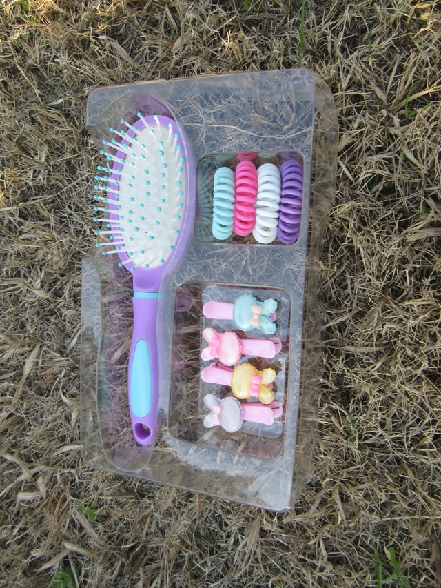 3x1Set Hair Accessories Set Hair Brush Clips Hair Band for Girls