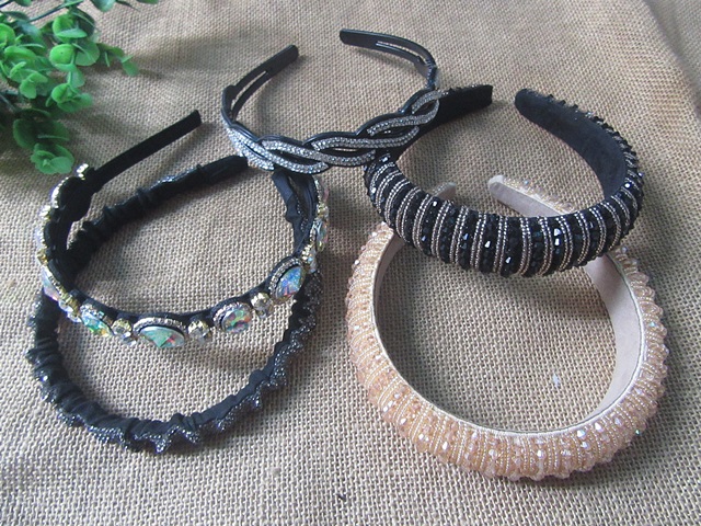 6Pcs Fashion Rhinestone Headbands Hair Band Hair Loop 6Pcs Fashion Rhinestone Headbands Hair Band Hair Loop