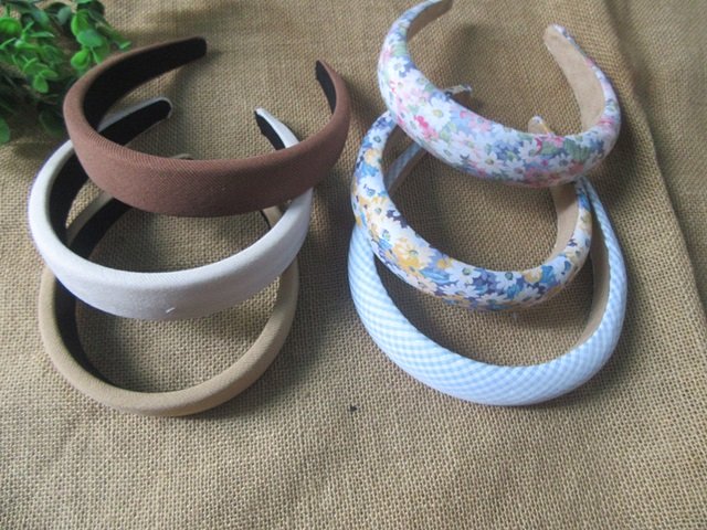 6Pcs Fashion Padded Chunk Headbands Hair Bands Mixed 6Pcs Fashion Padded Chunk Headbands Hair Bands Mixed