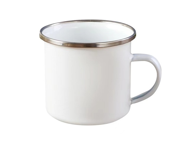 10Pcs Enamel Camping Mugs Heat Press Sublimation Printing
