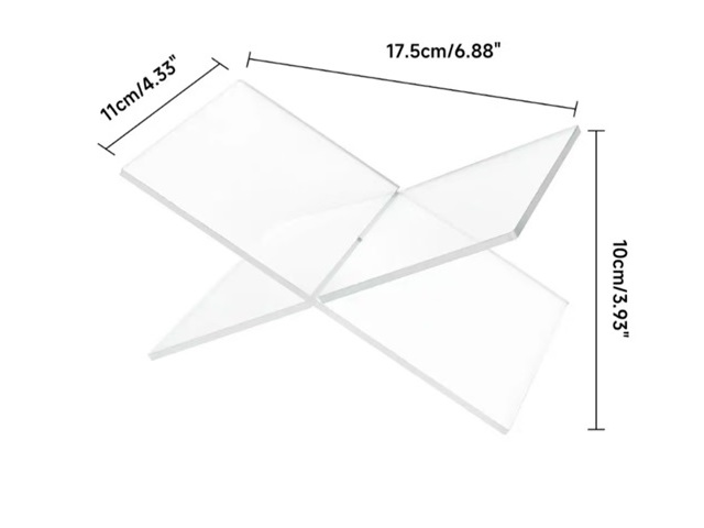1Set Acrylic Book Holder X-Shaped Display Stand Holder for Read 1Set Acrylic Book Holder X-Shaped Display Stand Holder for Read