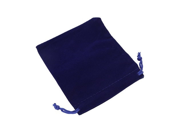 50 Blue Velvet Drawstring Gift Jewelry Pouches 12x10cm