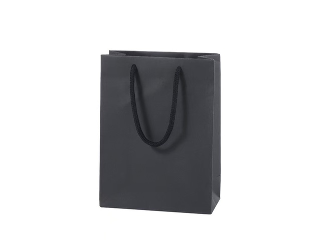 10Pcs Thick Black Kraft Paper Gift Carry Shopping Bag 19.2x16x8 - Click Image to Close