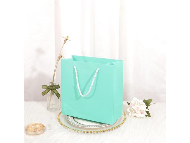 10Pcs Thick Cyan Kraft Paper Gift Carry Shopping Bag 22x22x10cm 10Pcs Thick Cyan Kraft Paper Gift Carry Shopping Bag 22x22x10cm