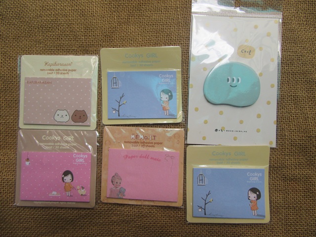 10Pcs Various Cartoon Sticky Notes Stickers Memo Pads Stationery 10Pcs Various Cartoon Sticky Notes Stickers Memo Pads Stationery