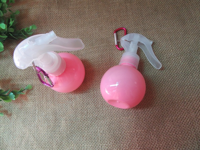 6Pcs Pink Round Comestic Spray Bottle Storage Container 6Pcs Pink Round Comestic Spray Bottle Storage Container