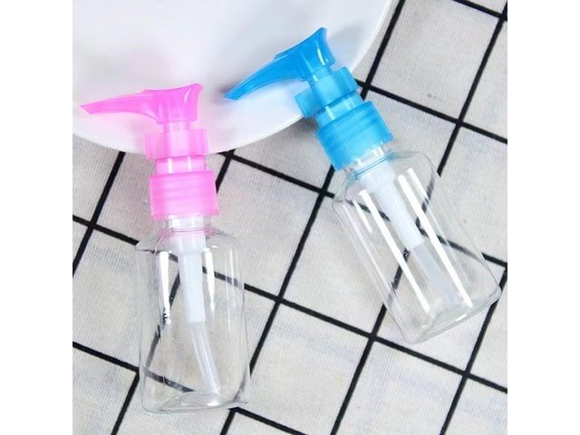 10Pcs Plastic Transparent Barber Comestic Press Bottle 50ml 10Pcs Plastic Transparent Barber Comestic Press Bottle 50ml