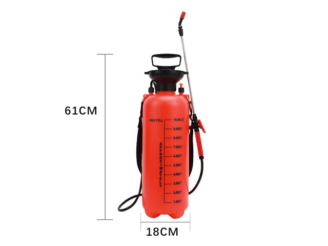 1Pc 10L Garden Backpack Pressure Water Manual Pump Pressure