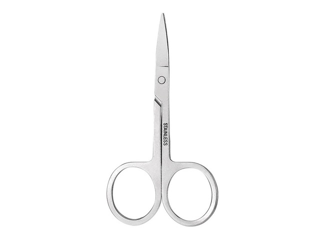 10Pcs Curved Tip Cuticle Scissors Eyebrow Trimmer Dead Skin - Click Image to Close