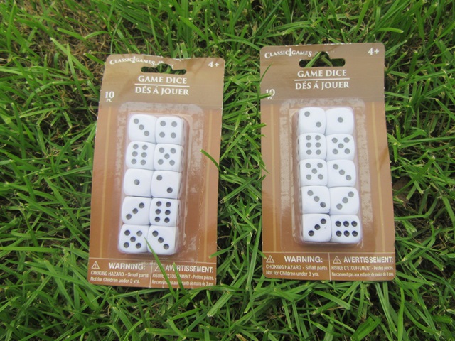 6Sheets x 10Pcs Pack of Durable Game Dice for Role-Playing Games
