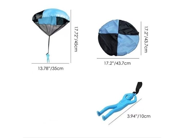 6Pcs Hand Throw Paratrooper Parachute Outdoor Activity Toy