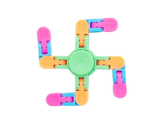 20Pcs Creative Transformable Chain Toy Fidget Finger Spinners - Click Image to Close
