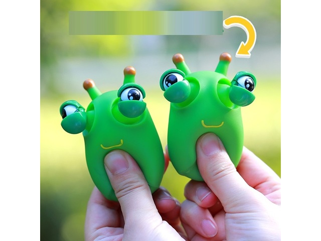 12Pcs Caterpillar Eye-Popping Decompress Pinch Toy Stress Relief