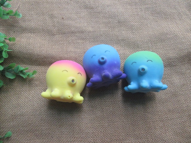 6Pcs Octopus Venting Decompression Squeezy Fidget Stress Relief