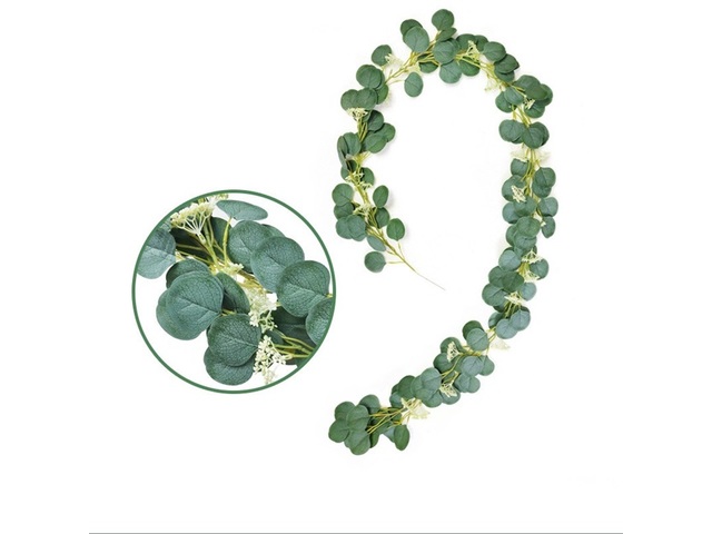 1Pack x 2Pcs Eucalyptus Garland Realistic Greenery for Events 1Pack x 2Pcs Eucalyptus Garland Realistic Greenery for Events
