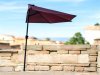 1Pc Space-Saving Half Umbrella Garden Parasol for Outdoors