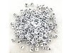 6Packs x 160Pcs White & Black Alphabet Letter Cube Beads 7mm
