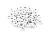 6Packs x 160Pcs White & Black Alphabet Letter Flat Heart Beads 6Packs x 160Pcs White & Black Alphabet Letter Flat Heart Beads