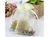 100 Ivory Drawstring Jewelry Gift Pouches 15x10cm