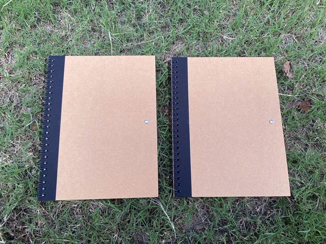 2Pcs Classic Kraft Spiral Message Note Memo Pad Notebook /Pen 2Pcs Classic Kraft Spiral Message Note Memo Pad Notebook /Pen