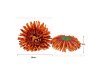 12Pcs Artificial Orange Chrysanthemum Flower Head Buds Floral