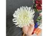 12Pcs Artificial White Chrysanthemum Flower Head Buds Floral