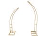 1Set 2Pcs New Golden Garden Arch Double Round Heavy Duty Stand 1Set 2Pcs New Golden Garden Arch Double Round Heavy Duty Stand