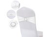 10Pcs Shiny White Sashes Chair Wider Bow Wedding Venue Banquet 10Pcs Shiny White Sashes Chair Wider Bow Wedding Venue Banquet