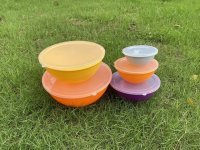 1Set x 5Pcs Multi-Purpose Stackable Mixing Bowl Set With Lids