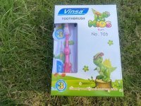 12X New Dinosaur of Kids Morning Kiss Toothbrush Mixed