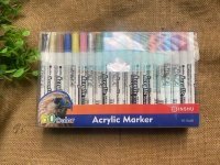 60 Colors Smooth Acrylic Paint Pen Marker for DIY Art Projects