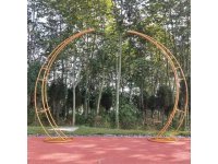 1Set 2Pcs New Golden Garden 3D Arch Double Round Heavy Duty 1Set 2Pcs New Golden Garden 3D Arch Double Round Heavy Duty