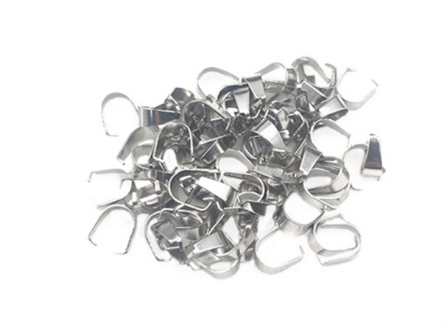 500Pcs Pinch Bail Clasps Ideal for DIY Pendants Necklace & Charm