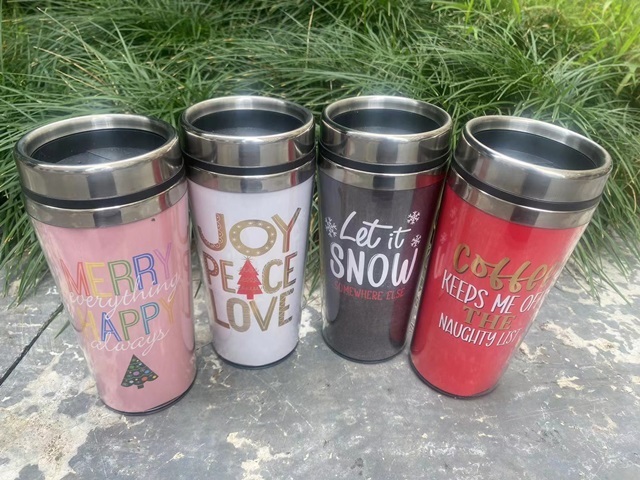 1Pc Insulated Stainless Steel Tumbler w/ Lid Double Wall Travel 1Pc Insulated Stainless Steel Tumbler w/ Lid Double Wall Travel
