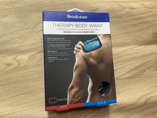 1Pc Brookstone Reusable Therapy Body Wrap Hot & Cold Gel Beads