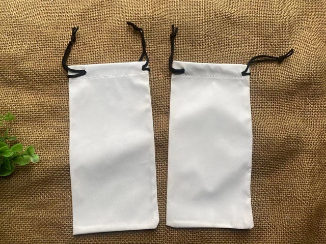 12Pcs Minimalist Pencil Case Glasses Storage Drawstring Pouch 12Pcs Minimalist Pencil Case Glasses Storage Drawstring Pouch