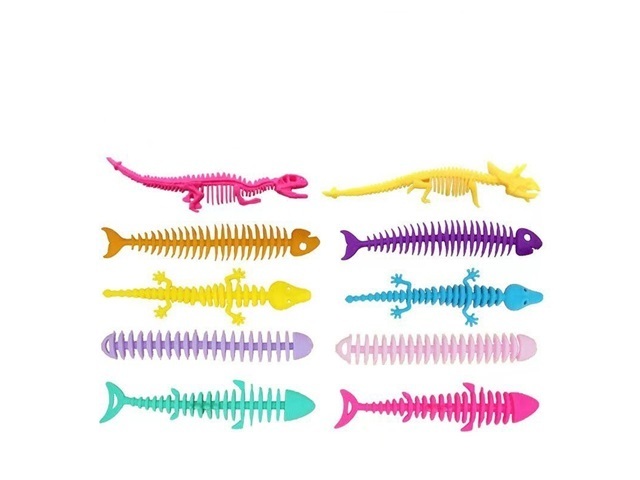 6pcs Fishbone Fidget Stress Relief Decompress Toy for Adults & K 6pcs Fishbone Fidget Stress Relief Decompress Toy for Adults & K
